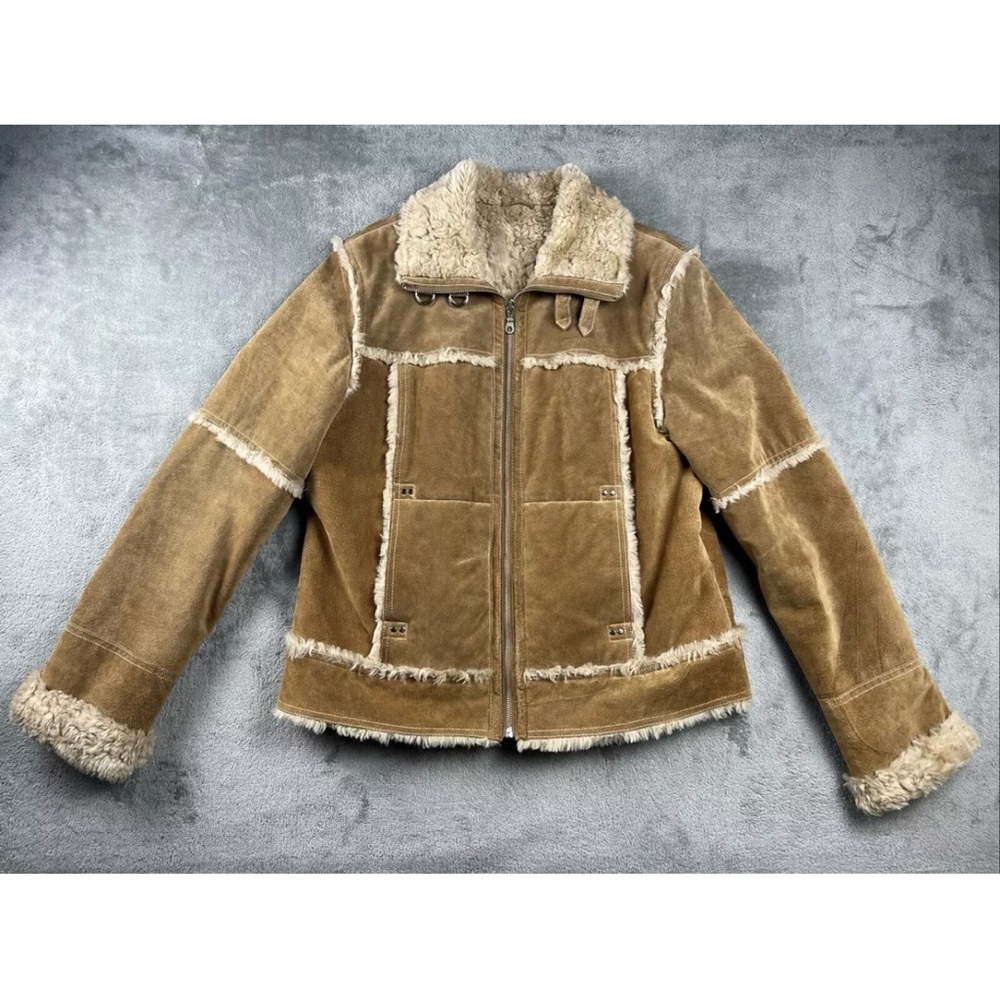Wilsons Leather Tan Shearling Jacket